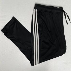 Black and White Adidas Track Pants